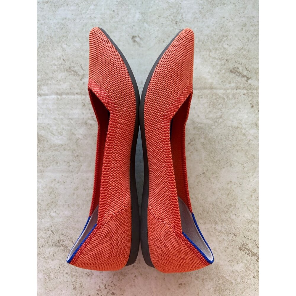 Rothys Pointed-Toe Flats Women’s W6 Orange & Blue… - image 3